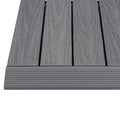 1 in. x 1 ft. Quick Deck Composite Deck Tile Straight Fascia (4-Pieces/Box) (Westminster Gray)