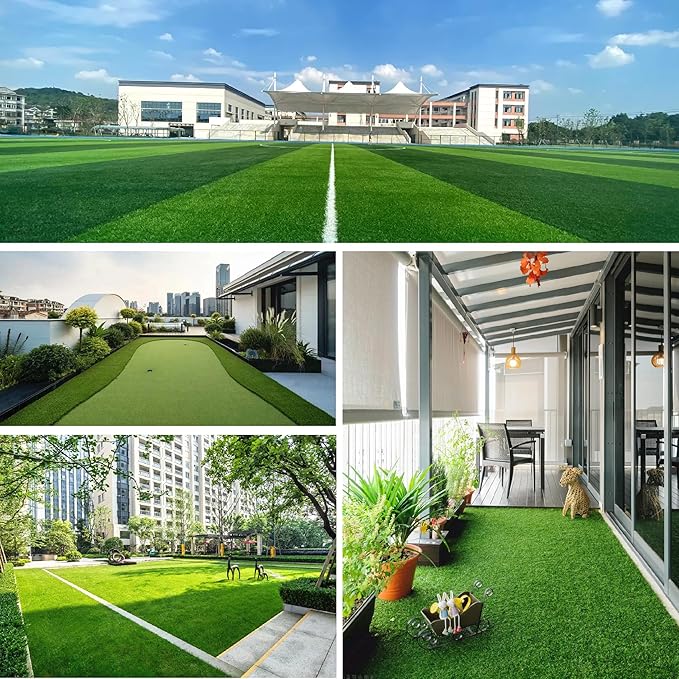 0.8 Inch Artificial Grass Turf - 3FTx32FT Pet Friendly Rug UV Resistant Indoor Outdoor Carpet for Garden, Balcony, Deck